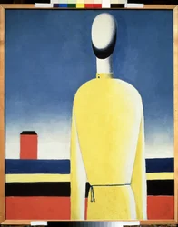 Bonyolult előérzet. Torzó sárga ingben (Bonyolult előérzet. Torzó sárga ingben). Kasimir Severinovich Malevics (Malevich, Malevic) festménye (1878-1935), olaj, vászon
