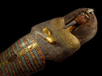 Akhenaten fáraó koporsója, mm7864; 18. dinasztia; Újbirodalom; Egyiptom; The Egyptian M..., 2009 (fénykép)