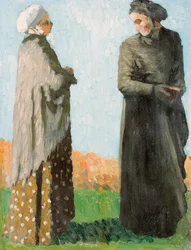Parasztok vasárnapi ruhában, 1890