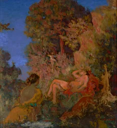 Az alvó Diana 1924 (Olaj, vászon)