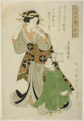 Bunya no Yasuhide, a "Divatos gyerekek, mint a hat halhatatlan költő (Furyu kodakara rokkasen)" sorozatból