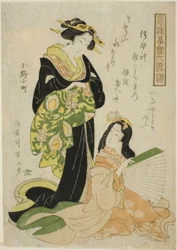 Ono no Komachi, a "Divatos gyerekek, mint a hat halhatatlan költő (Furyu kodakara rokkasen)" sorozatból