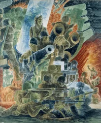 Háború (freskó tanulmány, hadügyminisztérium épülete, Washington, D.C.)