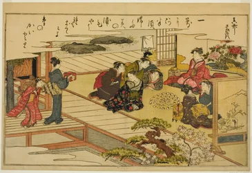 Shell-Matching Game, a "Gifts from the Ebb Tide (Shiohi no tsuto)" című illusztrált könyvből