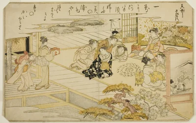 Shell-Matching Game, a "Gifts from the Ebb Tide (Shiohi no tsuto)" című illusztrált könyvből