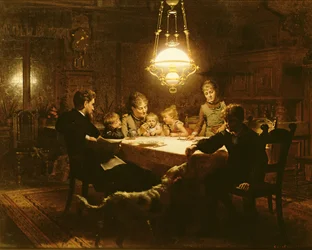 Családi vacsora lámpafényben, XIX