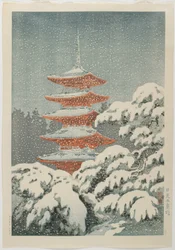 Ötszintes pagoda a Nikko_ szentélyben, kb. 1930-1940