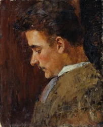 Rudolf Steindl fiatalkori portréja, a művész sógora