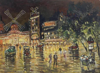 Le Moulin Rouge - Konsztantyin Alekszejevics Korovin (1861-1939). Magángyűjtemény