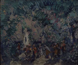 Színpadterv A. Adam Korzár című balettjéhez, 1911