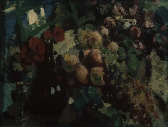 Csendélet. Szőlő és gyümölcs, 1917