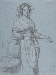 Tanulmány egy római nőről, 1841.