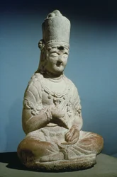 A koreai Hansong-sa bodhiszattva ül