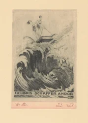Ex libris van Andor Schäffer Ex libris Schäffer Andor (cím a tárgyon)