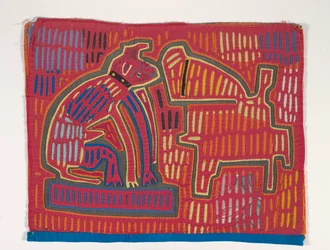Shirt Panel (mola), 1950 körül (rátétes pamut)