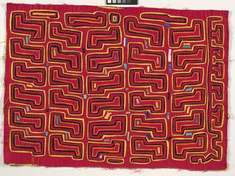 Shirt Panel (mola), 1950 körül (rátétes pamut)