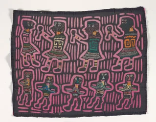 Shirt Panel (mola), 1950 körül (rátétes pamut)