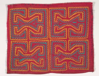 Shirt Panel (mola), 1950 körül (rátétes pamut)