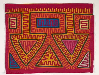 Shirt Panel (mola), 1950 körül (rátétes pamut)