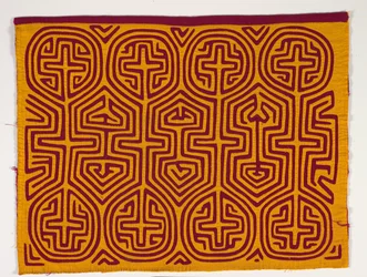 Shirt Panel (mola), 1950 körül (rátétes pamut)