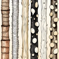 Fatörzs szakaszok, boho clipart, boho rajzminták, boho törzs 1