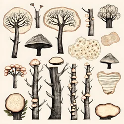 Fatörzs szakaszok, boho clipart, boho rajzminták, boho törzs 3