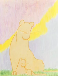 Two of a Kind, 2006 (színes ceruza, papír)