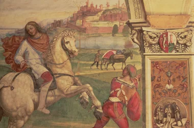 Ember lóháton, Szent Benedek életéből