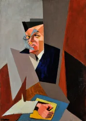 Portrait of Tristan Tzara (1896-1963), by Tihanyi, Lajos (1885-1938). Oil on canvas