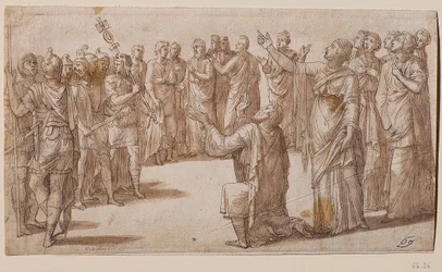Augustus és a Tiburtinus Szibilla, 1547 körül.
