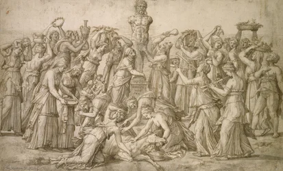 Áldozat Priapusnak, 1540 (toll és bisztre)