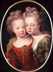Isabella Charlotte és Sophia Hedwig gyermekkori kettős portréja