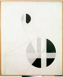 Kompozíció A XX. Moholy-Nagy László festménye