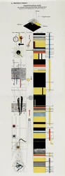 Pontszám vázlat. A Bauhaus Die Bühne im Bauhaus színpadáról, 1925.