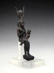 Ízisz Harpokratesszel, Kr.e. 7-4. század (bronz)