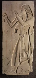 Mentuemhat egyházi öltözetben, Kr.e. 667-647 körül