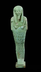 Shabti figura (fajansz)