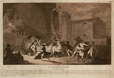 Repülés Varennesbe Repülés Varennesbe, 1791.