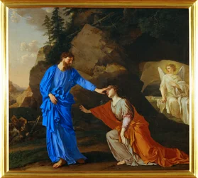 Krisztus megjelenik Szent Mária Magdalénának (festmény, vászon)
