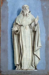 Saint Pierre Nolasque (1189-1256) extázisban Laurent de La Hyre (1606-1656) festménye camaieu-val vászonra 17. század V. 0,36 x 0,23 m Párizs. Louvre múzeum