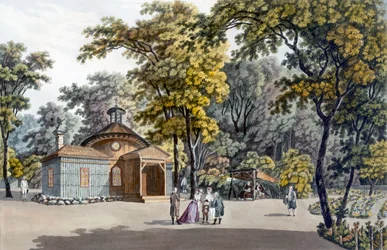 Az Ermitázs a Laxenbourg-i császári palota kertjében, Ausztria, 1790 körül
