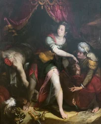 Judit és Holofernész, Lavinia Fontana (olaj, vászon)