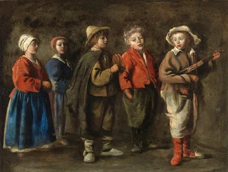 Antoine Le Nain - A fiatal zenészek, 1640 körül.