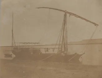 Nílusi hajó, Egyiptom, 1851.