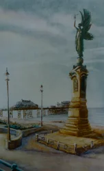 Hove angyala, 2000 (olaj, papír) Brighton szobor