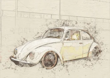 Klasszikus Beetle vázlat