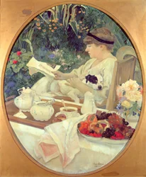 Tea a kertben, 1910