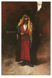 Egy arab gárda (olaj, vászon)