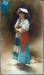 A törött kancsó (olaj, vászon)