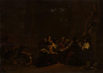 Pashur megveri Jeremiást a templomban, 1648 körül (olaj, tábla)